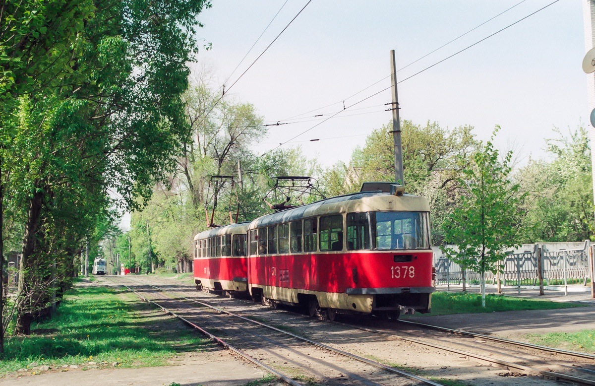 Dnipro, Tatra T3SU # 1378; Dnipro — Old photos: Shots by foreign photographers