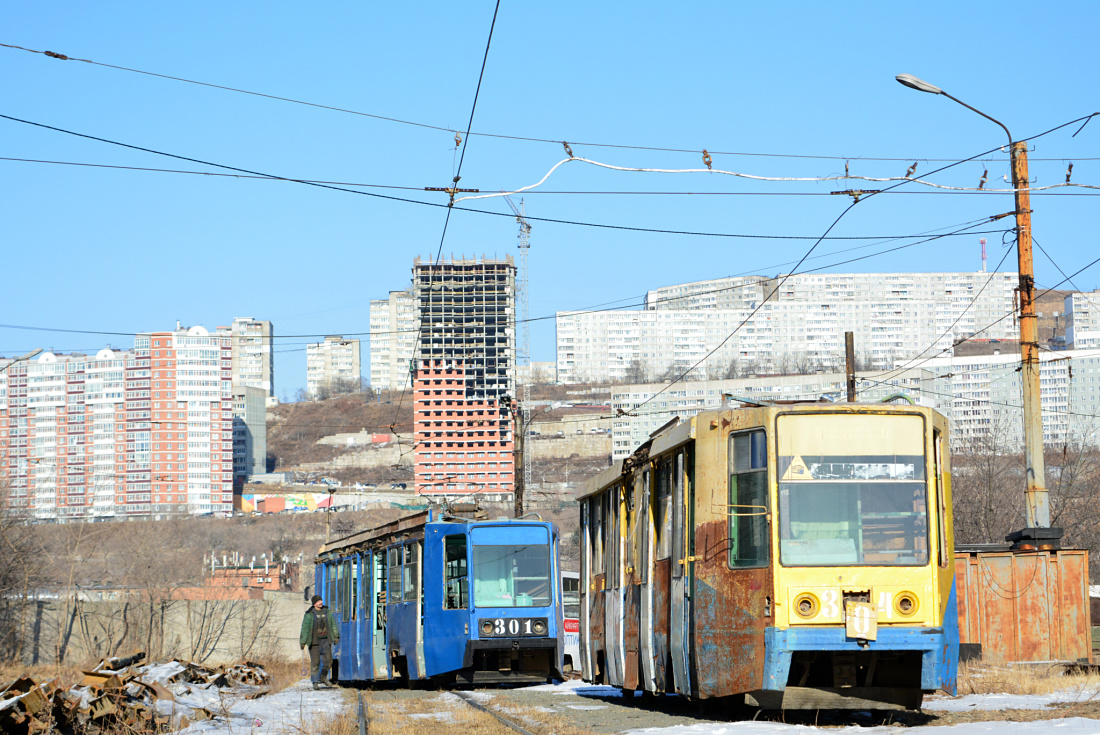 Vladivostok, 71-608K nr. 304; Vladivostok — Tram graveyard