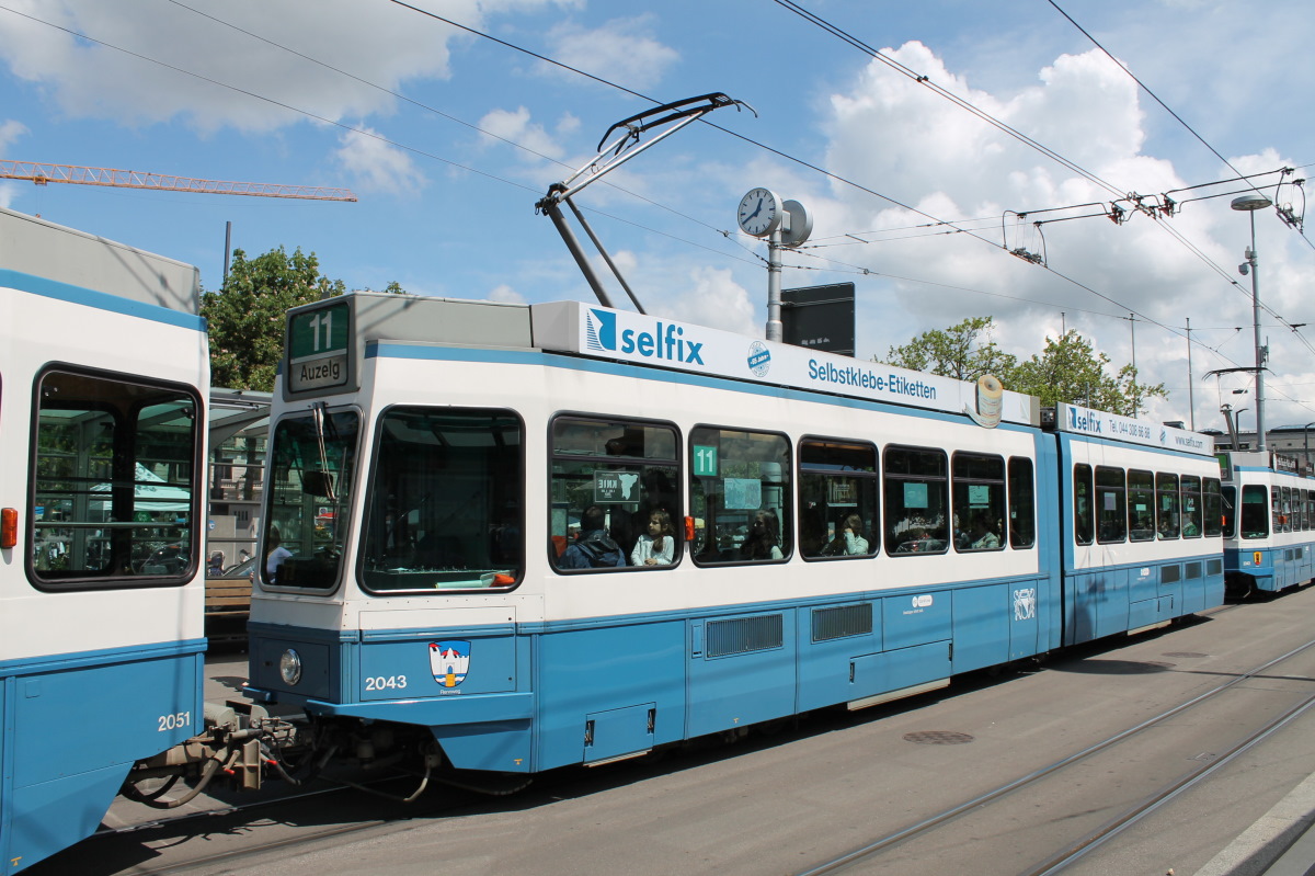 Цюрих, SWS/SWP/BBC Be 4/6 "Tram 2000" № 2043