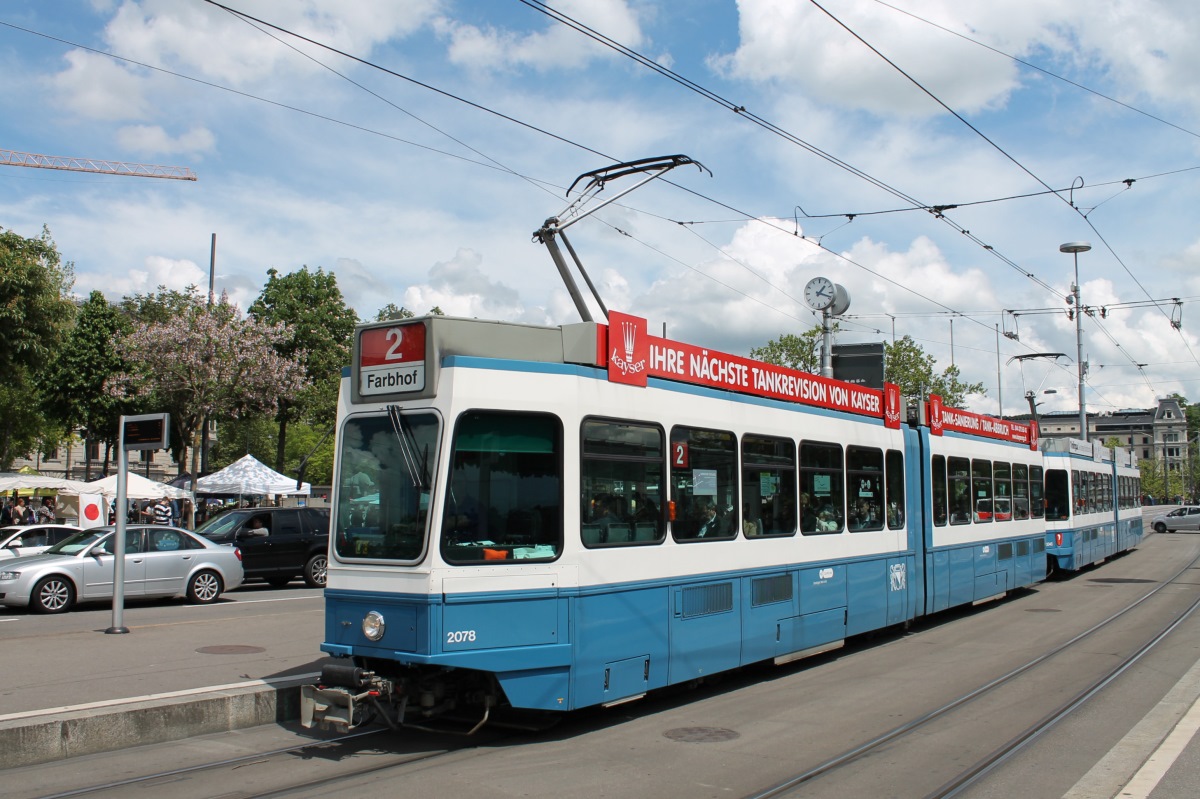 Цюрих, SWP/SIG/BBC Be 4/6 "Tram 2000" № 2078