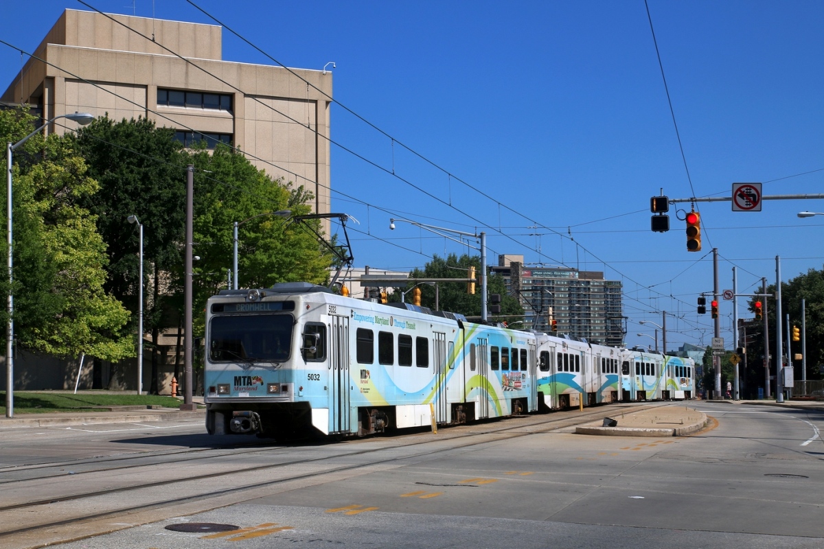 Baltimore, ABB LRV N°. 5032; Baltimore, ABB LRV N°. 5033; Baltimore, ABB LRV N°. 5002