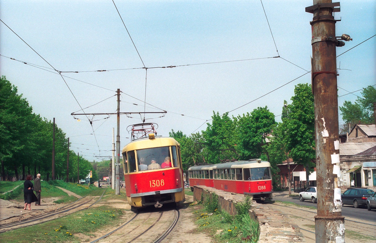 Dnipro, Tatra T3SU Nr. 1308; Dnipro — Historische Fotos: Fotoserien ausländischer Autoren