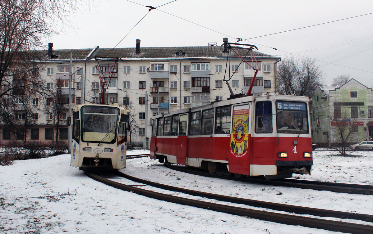 Ярославль, 71-619КТ № 1; Ярославль, 71-605 (КТМ-5М3) № 4