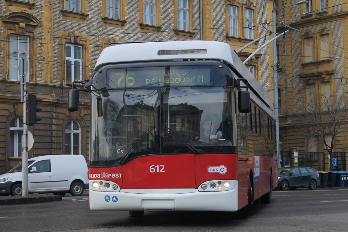 Будапешт, Solaris Trollino II 12 Ganz-Škoda B № 612