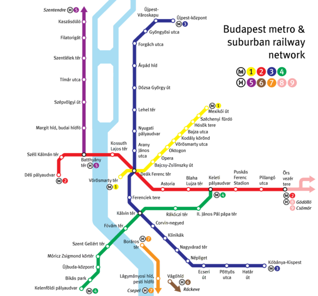 Budapešť — Maps