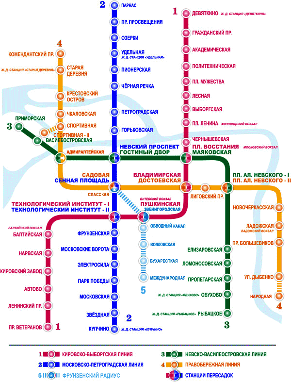 Санкт-Петербург — Метрополитен — Схемы