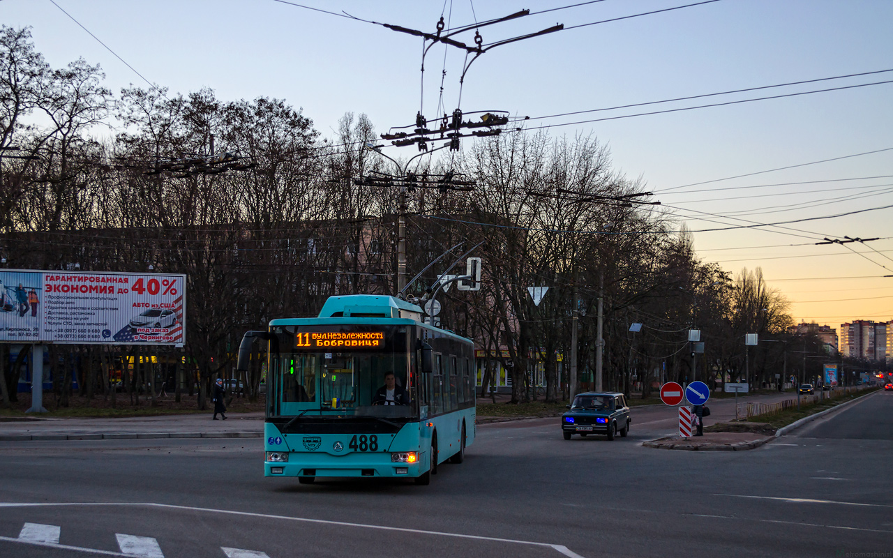 Černihiv, Etalon T12110 “Barvinok” č. 488; Černihiv — Trolleybus lines