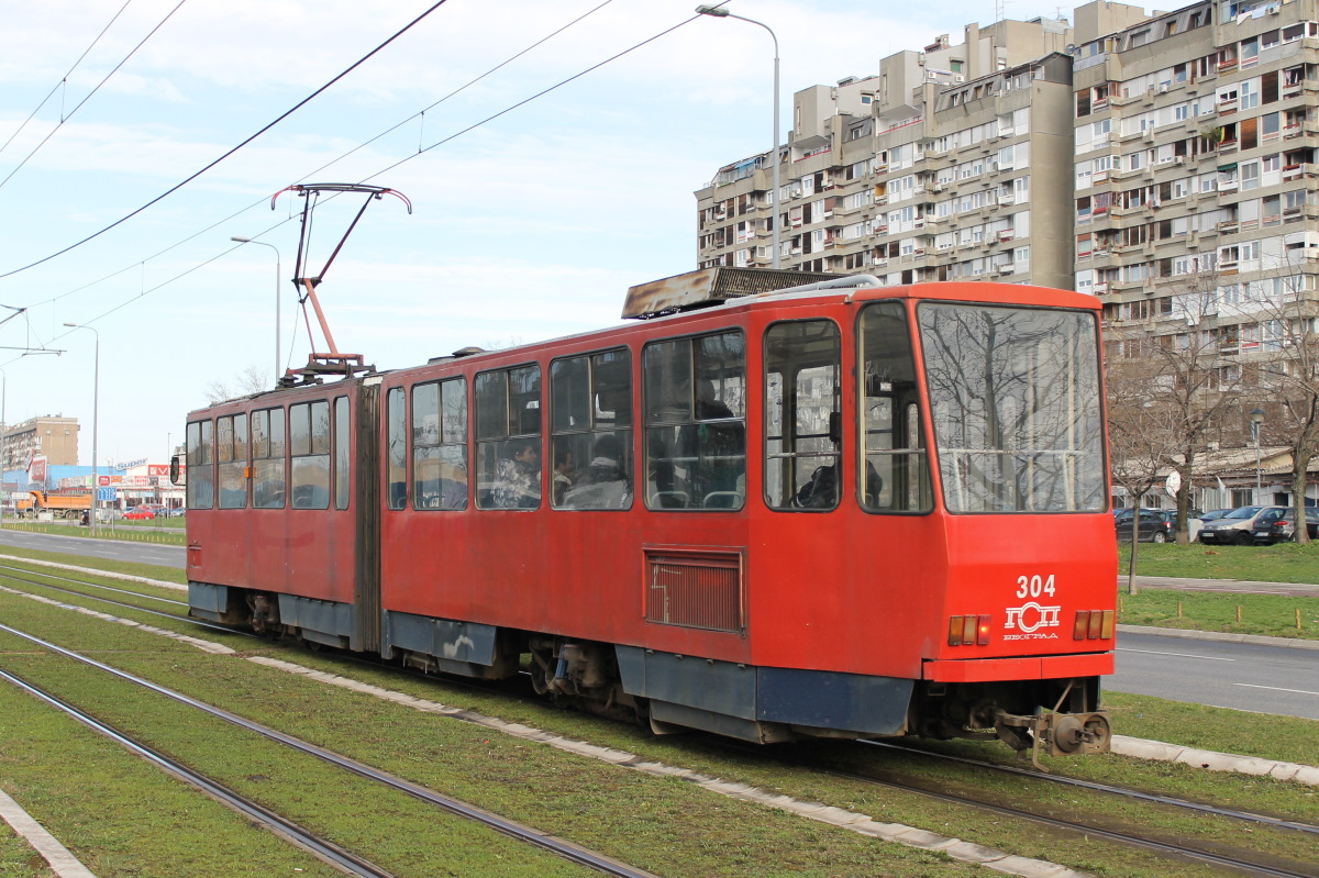 Belgrade, Tatra KT4YU № 304