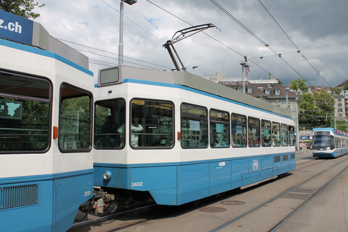 Zürich, SWP/SIG/BBC Be 2/4 "Tram 2000 Pony" — 2402
