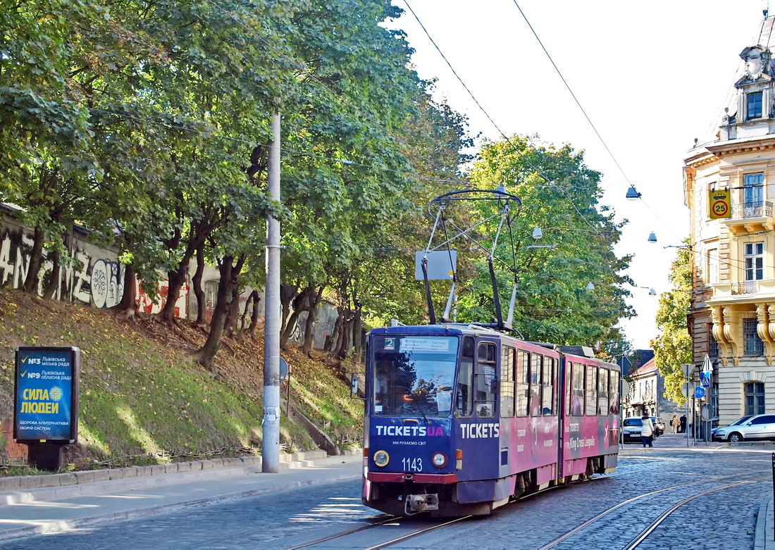 Lviv, Tatra KT4SU № 1143