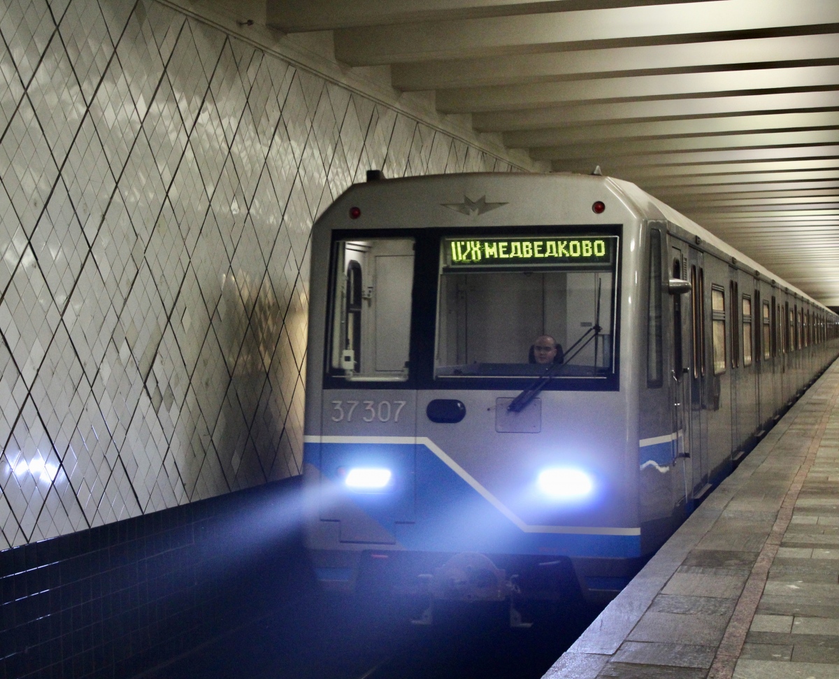 Поезд в метро ока