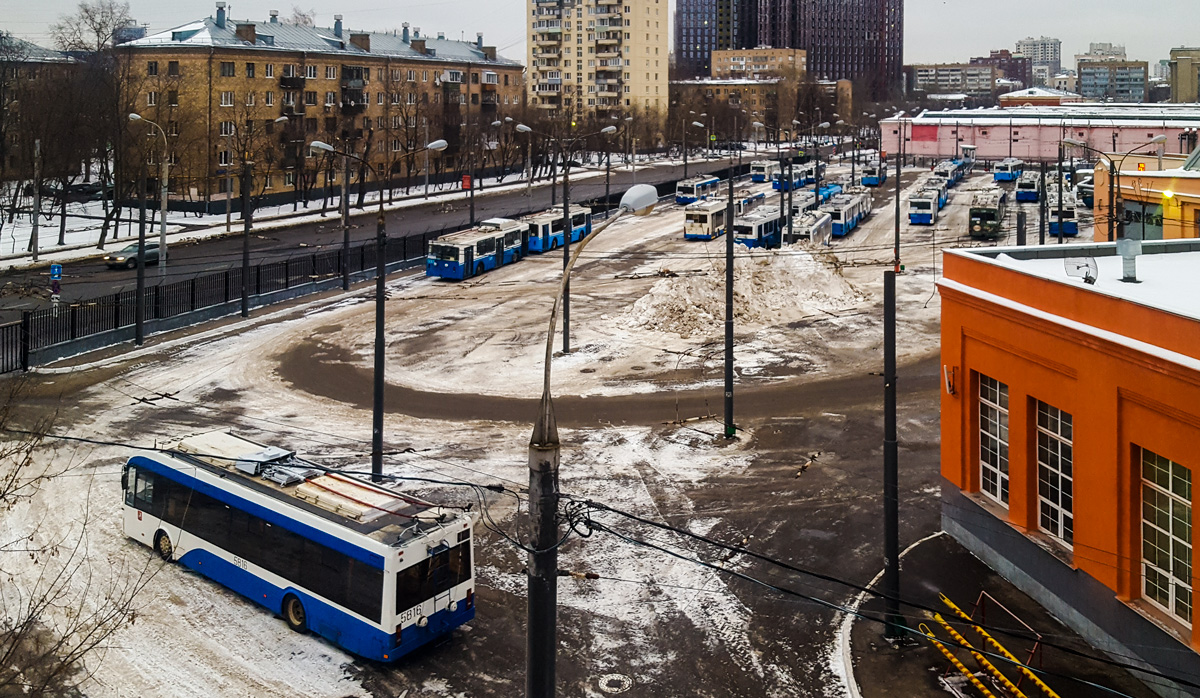 Moskau — Trolleybus depots: [5] Artamonova. New site in Vagankovo (since 2008); Moskau — Views from a height