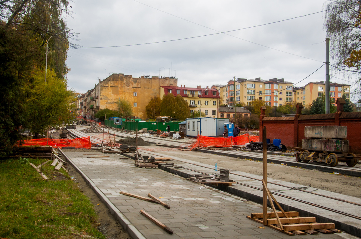 Léopol — Tracks reconstruction: Mechnikova str. [14.12.2015-18.09.2017]; Léopol — Tram lines and infrastructure