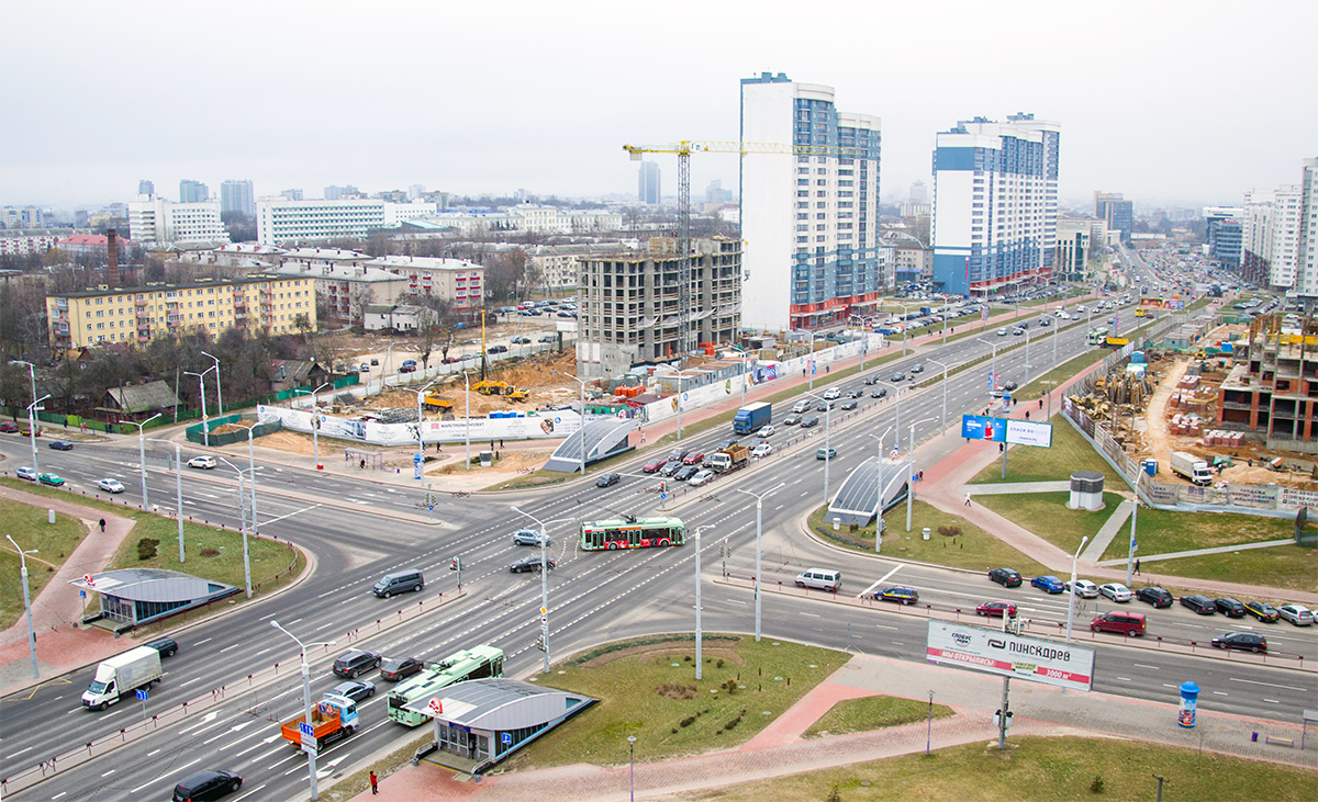 Минск — Метрополитен — [1] Московская линия; Минск — Троллейбусные линии