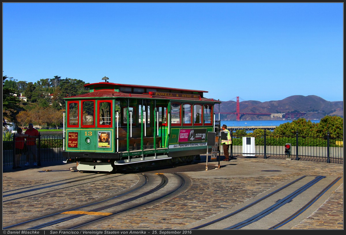 San Francisco Bay Area, Muni cable car č. 13