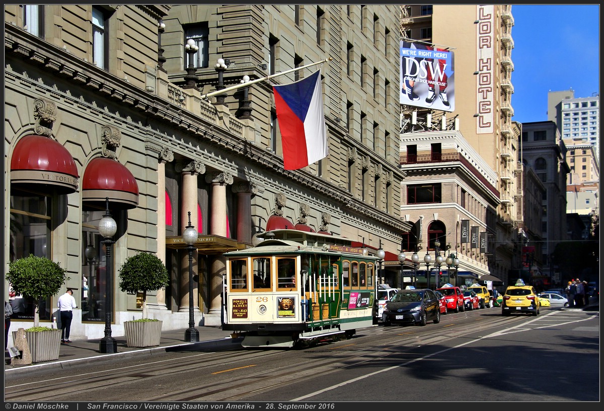 San Francisco Bay Area, Cable car N°. 26