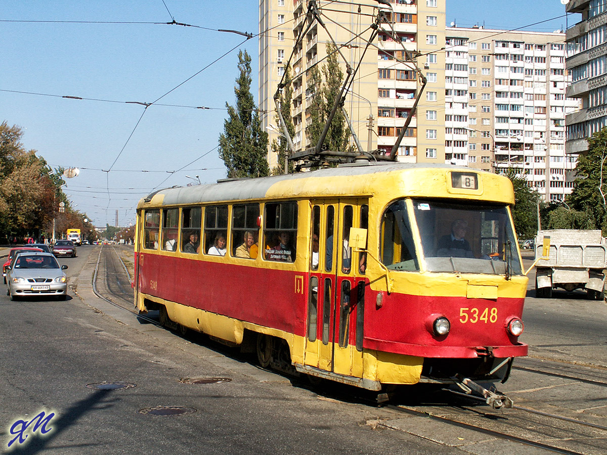 Киев, Tatra T3SU (двухдверная) № 5348