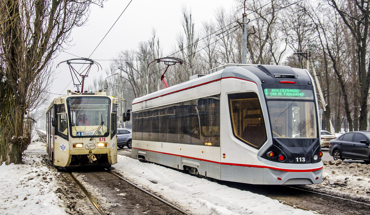 Ростов-на-Дону, 71-911E «City Star» № 113; Ростов-на-Дону, 71-619КУ № 076