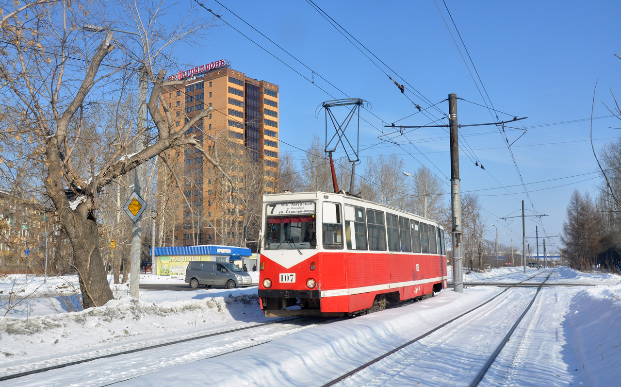 Omsk, 71-605 (KTM-5M3) № 107