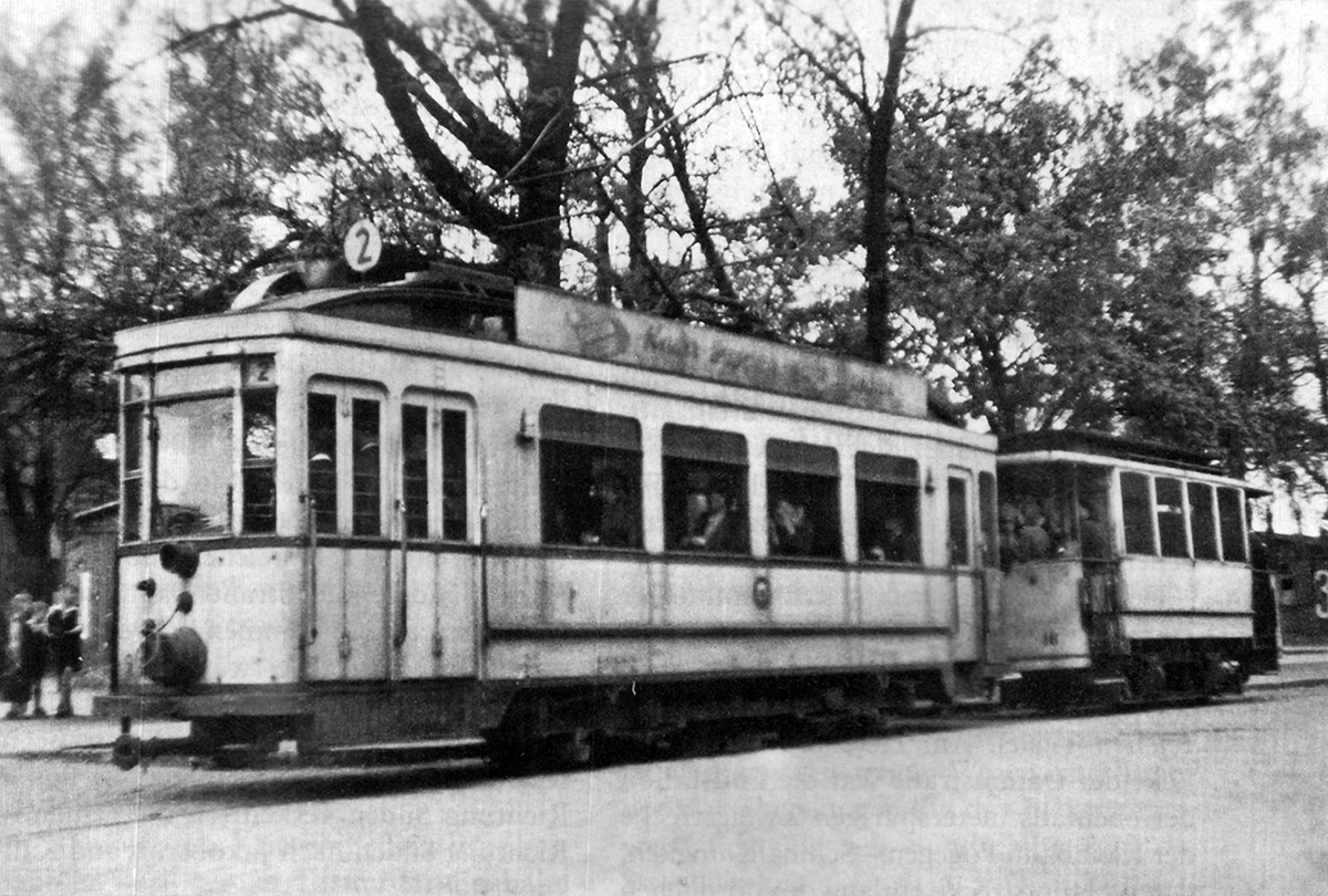 Tilžė, 2-axle motor car nr. 9; Tilžė, 2-axle trailer car nr. 16; Tilžė — Tilsit tramway