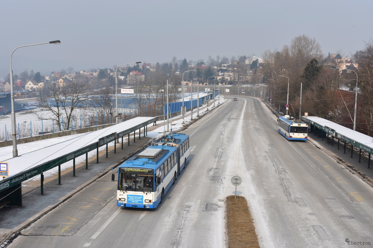 Острава, Škoda 15TrM № 3511; Острава — Последняя неделя эксплуатации троллейбусов Škoda 15Tr