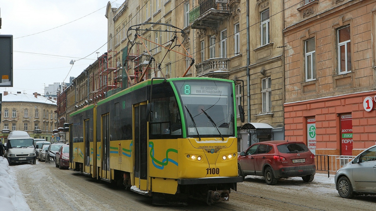 Львів, Tatra KT4SU № 1100