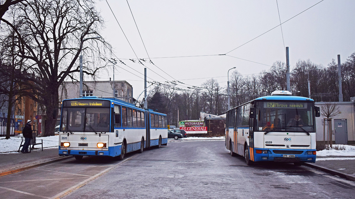 Острава, Škoda 15TrM № 3511; Острава — Последняя неделя эксплуатации троллейбусов Škoda 15Tr