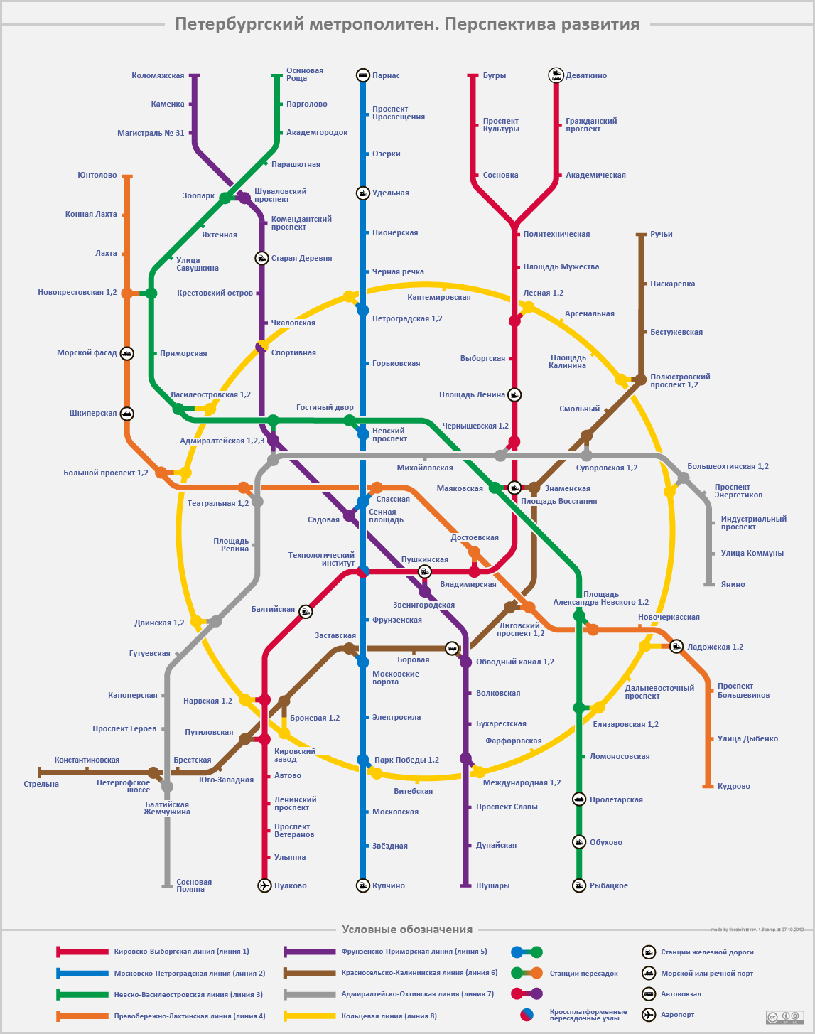 Szentpétervár — Metro — Maps of Projects