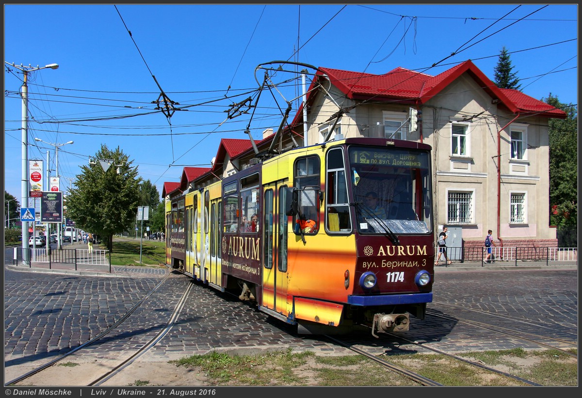 Lviv, Tatra KT4D # 1174