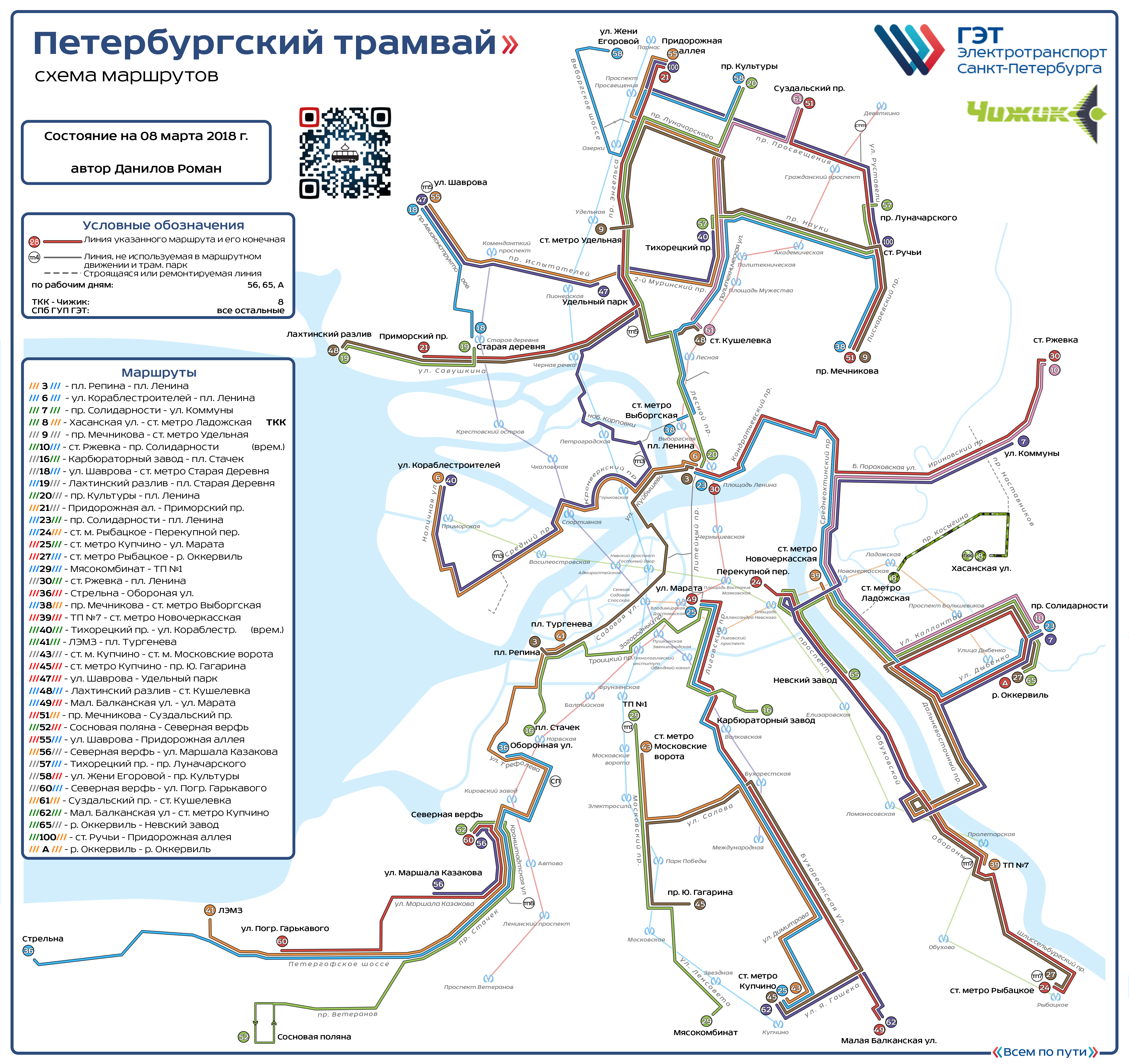 Sankt Petersburg — Systemwide Maps