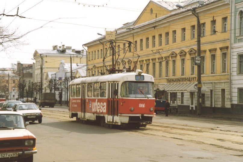 Тверь, Tatra T3SU № 315; Тверь — Тверской трамвай в 1990-е гг.