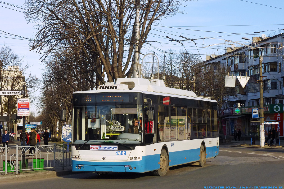 Crimean trolleybus, Bogdan T70110 № 4309