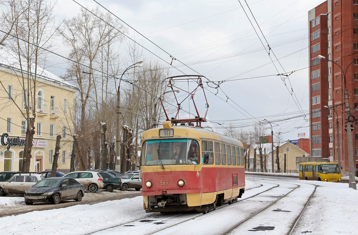 Екатеринбург, Tatra T3SU (двухдверная) № 517