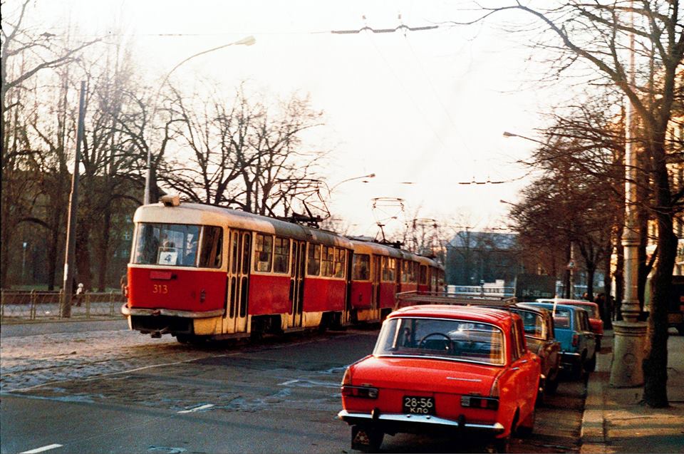 Kaliningrad, Tatra T4SU nr. 313; Kaliningrad — Old photos