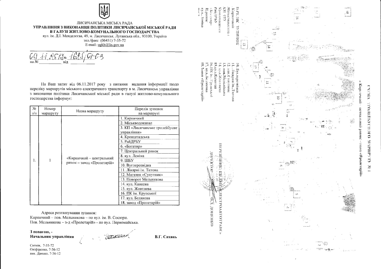 Lisichansk — Document
