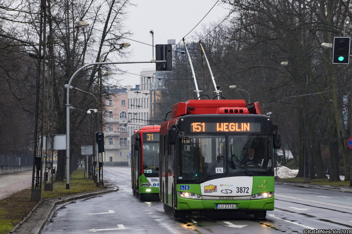 Люблин, Solaris Trollino III 12 Škoda № 3872