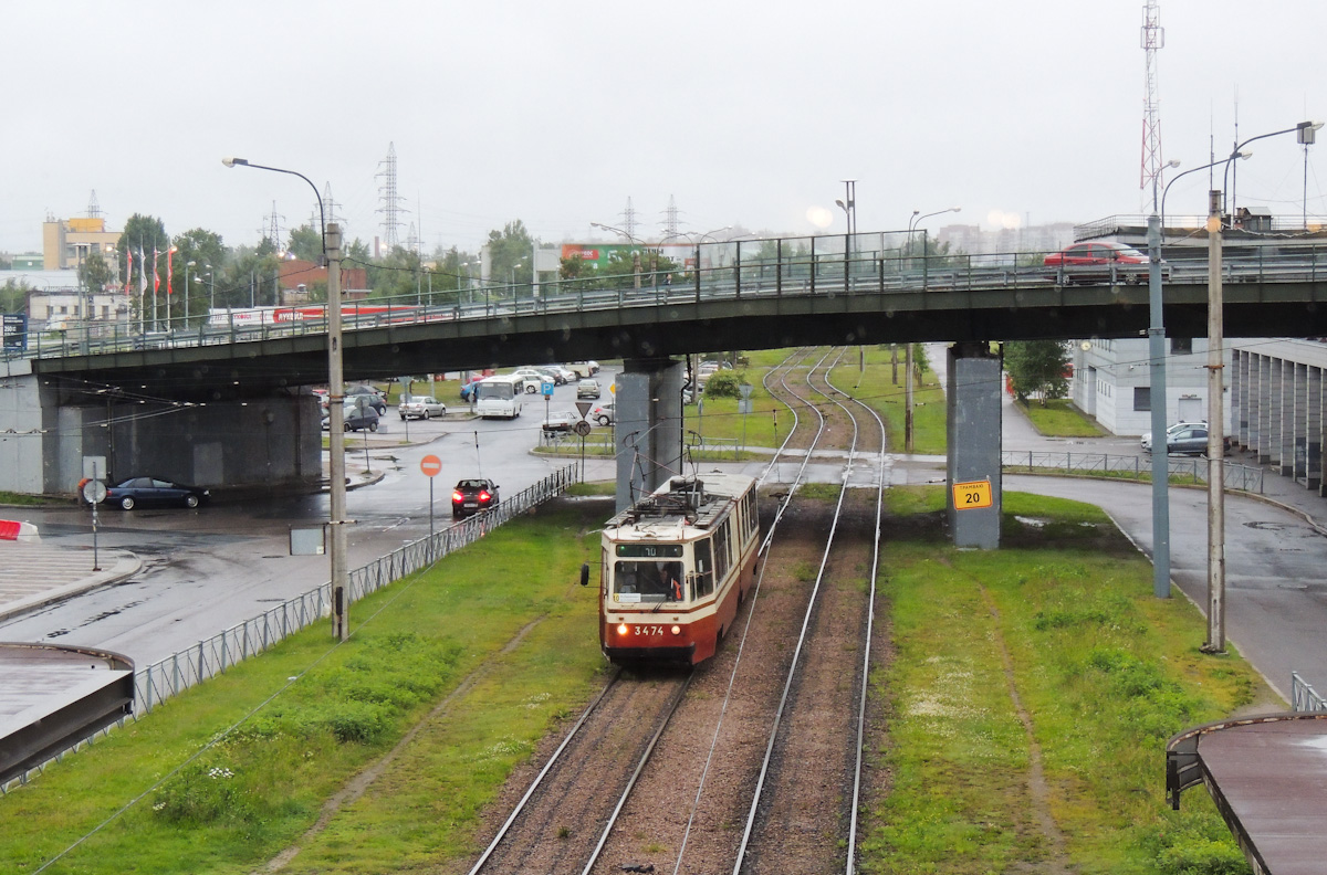 Санкт-Петербург, ЛВС-86К № 3474; Санкт-Петербург — Трамвайные линии и инфраструктура