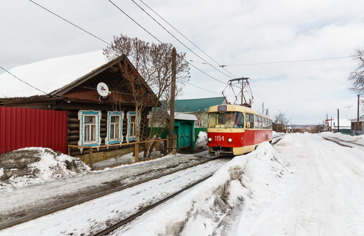 Ижевск, Tatra T3SU (двухдверная) № 1154