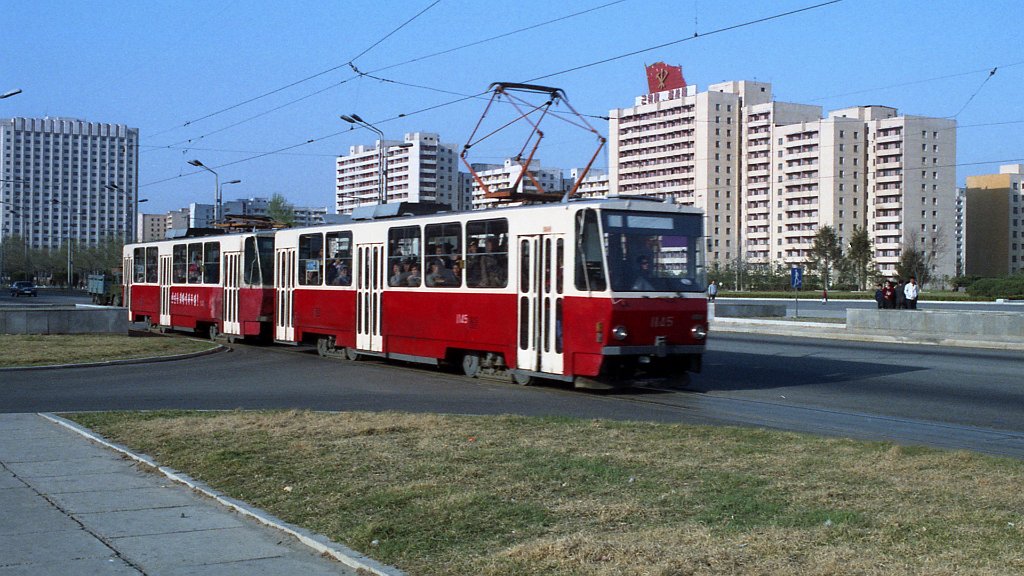 Пхеньян, Tatra T6B5K № 1145; Пхеньян — Исторические фотографии — Трамвай и Троллейбус (1991+)