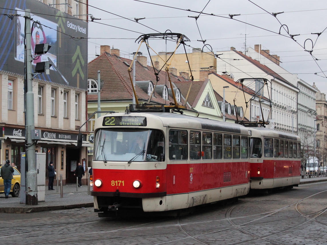 Прага, Tatra T3R.PV № 8171