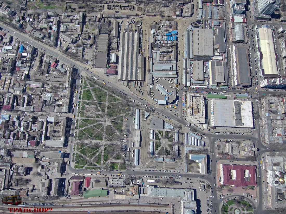 Oděsa — Aerial Views; Oděsa — Terminals and Loops; Oděsa — Tramway Depot #1 & ORZET