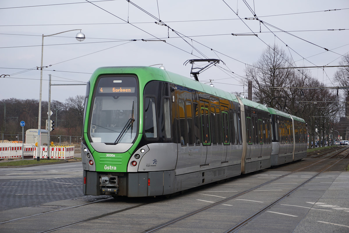 Hannover, HeiterBlick/Vossloh/Alstom TW3000 č. 3030