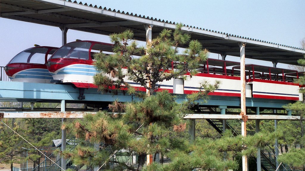 Phenjan, Kim Jong-Thae Electric Locomotive Works — 1; Phenjan, Kim Jong-Thae Electric Locomotive Works — 2; Phenjan — Monorail