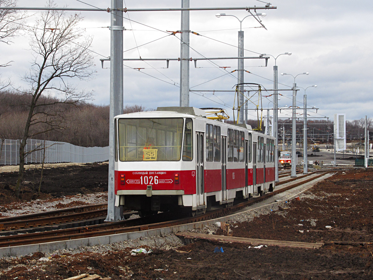 Samara, Tatra T6B5SU nr. 1026; Samara — Construction of new tram line to Samara Arena stadium