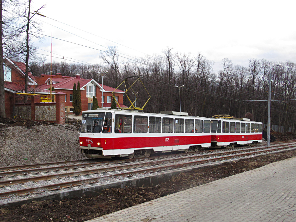 Самара, Tatra T6B5SU № 1025; Самара — Строительство трамвайной линии к стадиону "Самара Арена"