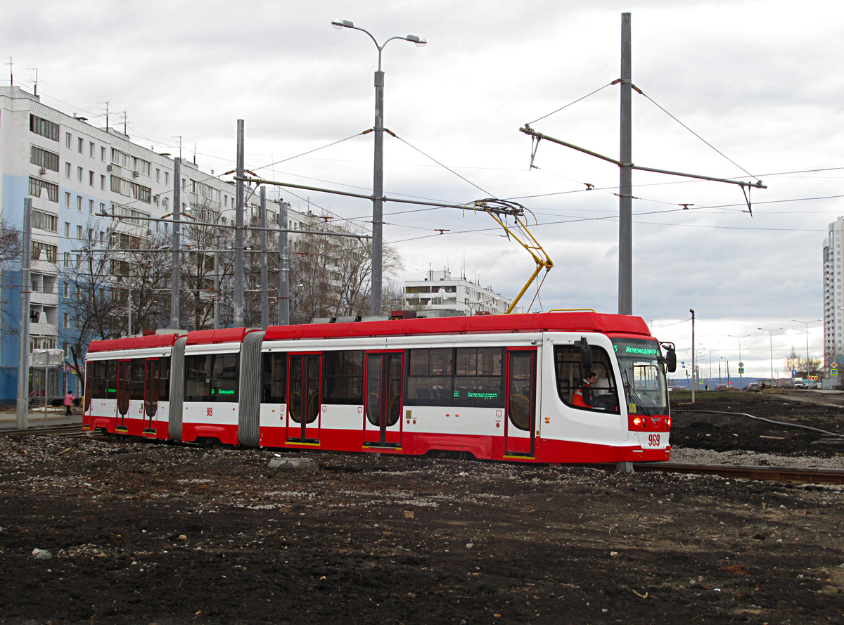Samara, 71-631.01 Nr. 969; Samara — Construction of new tram line to Samara Arena stadium