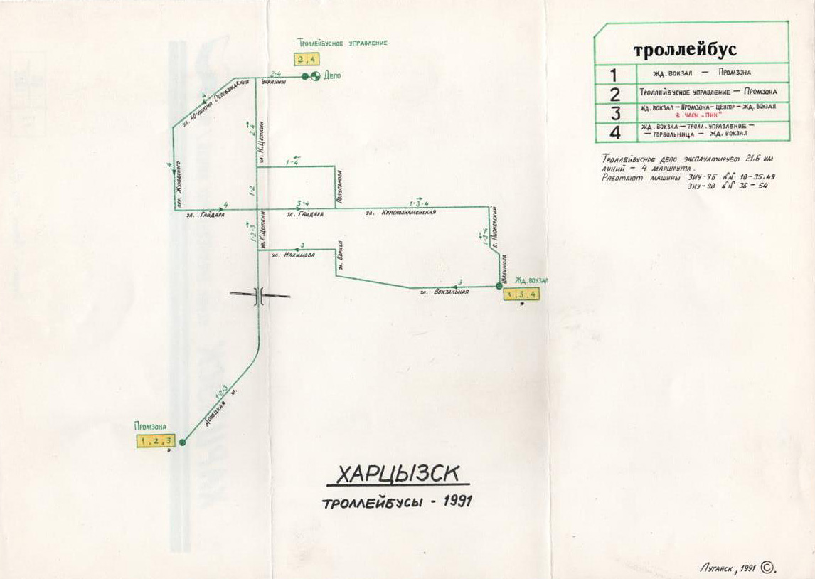 Khartsyzk — Maps
