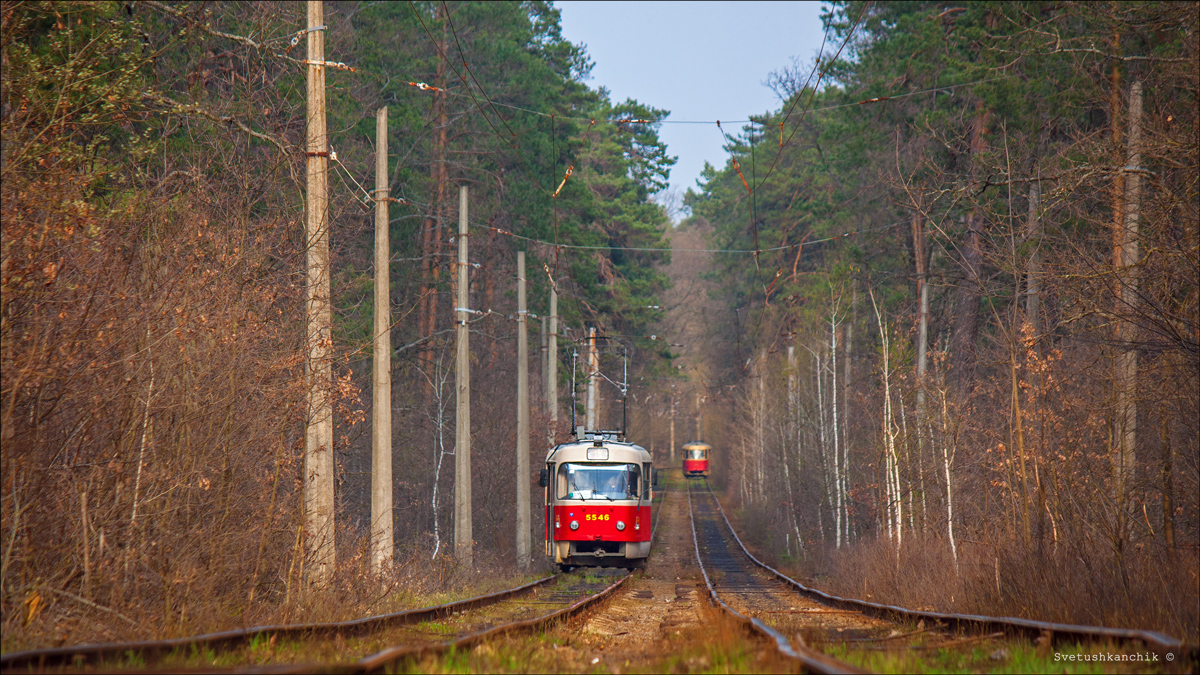 Kyiv — Tramway lines: Podilske depot network — north