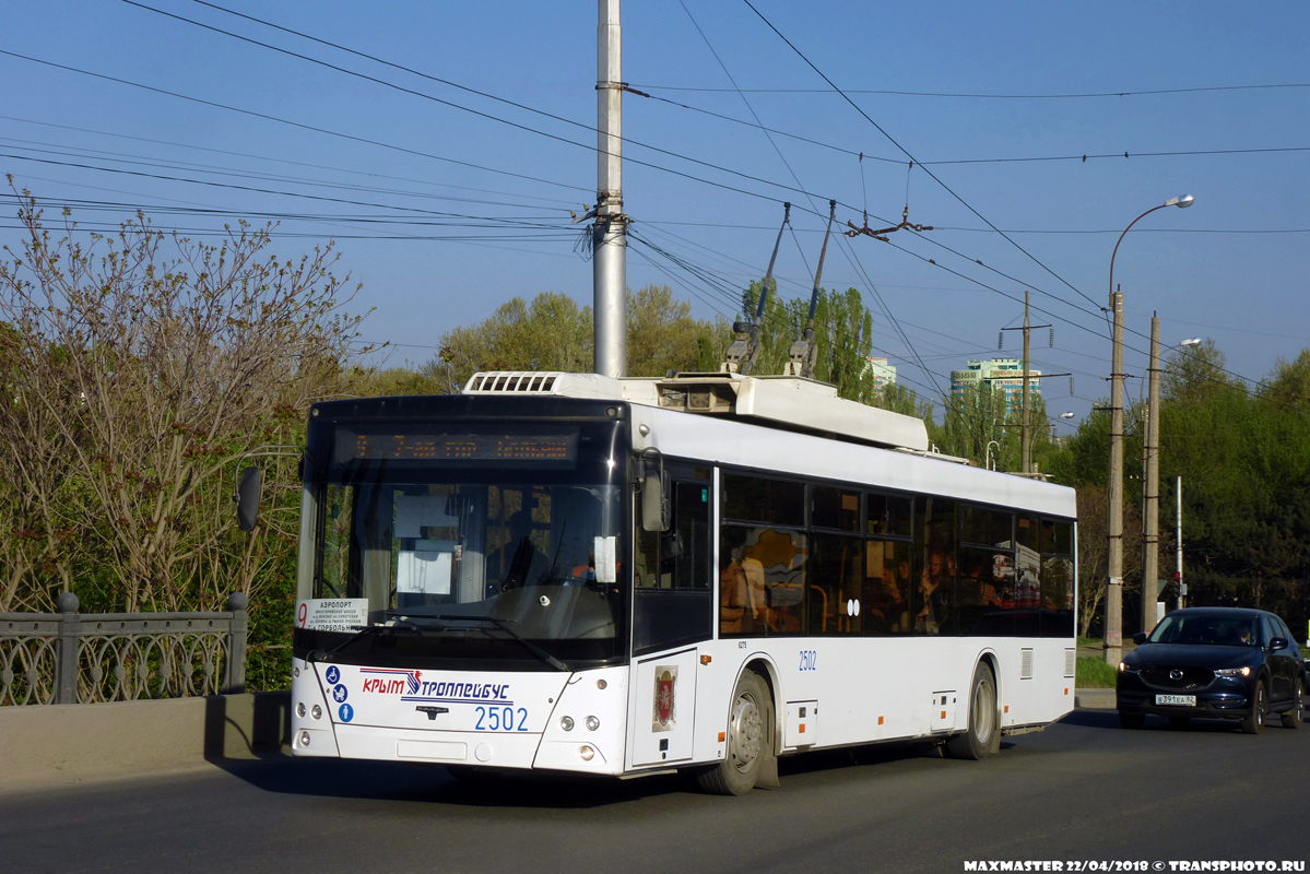 Кримський тролейбус, СВАРЗ-МАЗ-6275 № 2502