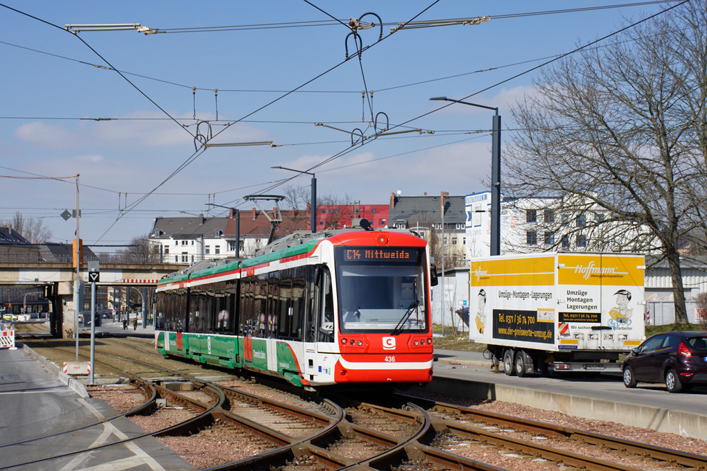 Хемниц, Vossloh Citylink № 436; Хемниц — Трамвайно-железнодорожная система «Хемницер Модель»